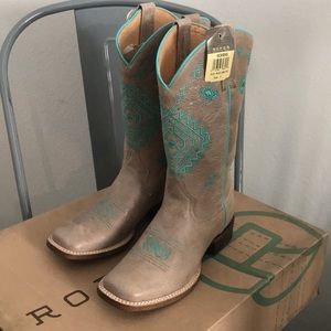 Women's Roper Bluebird Boots Handcrafted Tan
